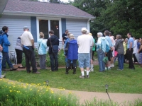 Dave showing the glade garden