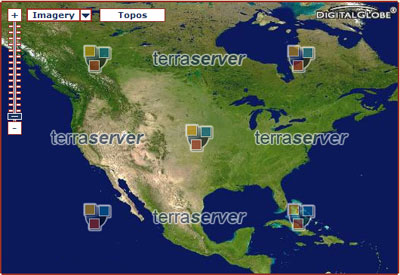 Map image from Terraserver website