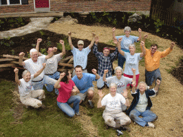 The planting crew after the first Native Landscape Challenge in 2006
