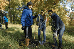 Work crew at an Audubon Society work day