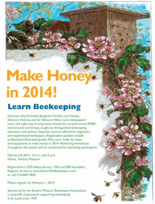 Beekeeping workshop flyer 2014