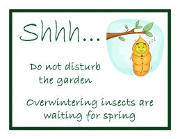 Do Not Disturb the garden sign 
